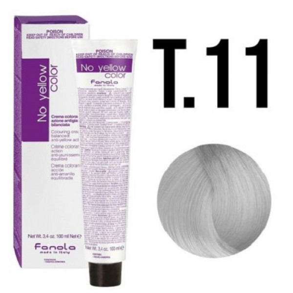 Crema colorante capelli azione antigiallo T.11 TONER ANTIGIALLO CENERE No Yellow Color