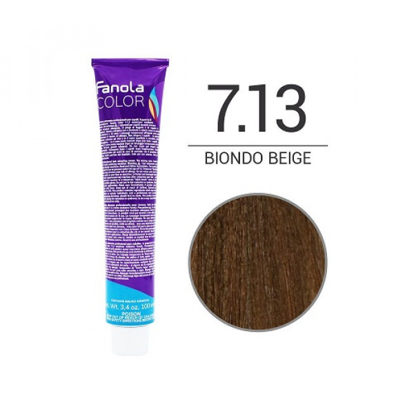 Colorazione in Crema 7.13 biondo beige - FANOLA - 100ml