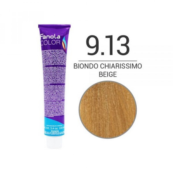 Colorazione in Crema 9.13 biondo chiarissimo beige - FANOLA - 100ml