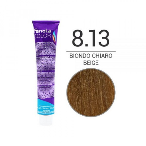 Colorazione in Crema 8.13 biondo chiaro beige - FANOLA - 100ml