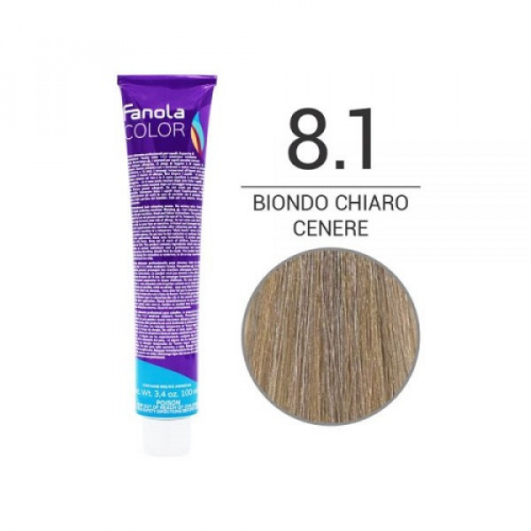 Colorazione in Crema 8.1 biondo chiaro cenere- FANOLA - 100ml