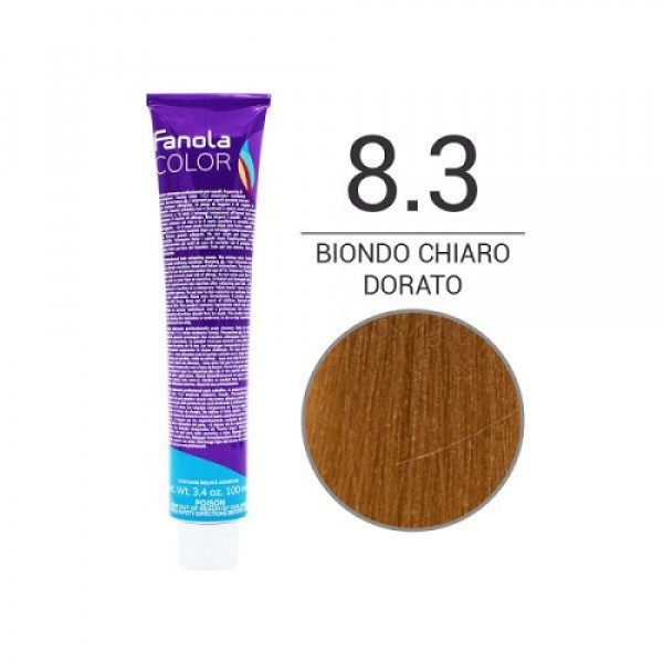 Colorazione in Crema 8.3 biondo chiaro dorato- FANOLA - 100ml