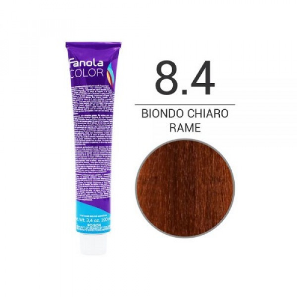 Colorazione in Crema 8.4 biondo chiaro rame - FANOLA - 100ml