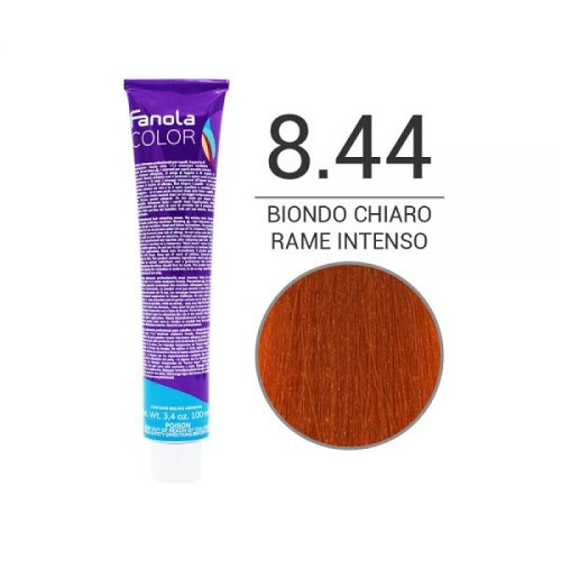 Colorazione in Crema 8.44 biondo chiaro rame intenso- FANOLA - 100ml