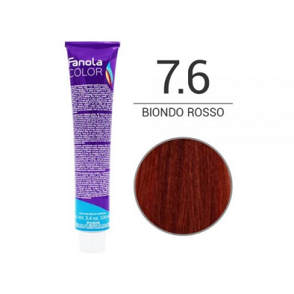 Colorazione in Crema 7.6 biondo rosso- FANOLA - 100ml