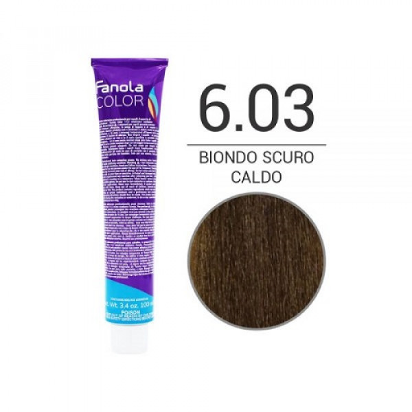 Colorazione in Crema 6.03 biondo scuro caldo- FANOLA - 100ml
