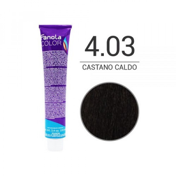 Colorazione in Crema 4.03 castano caldo- FANOLA - 100ml