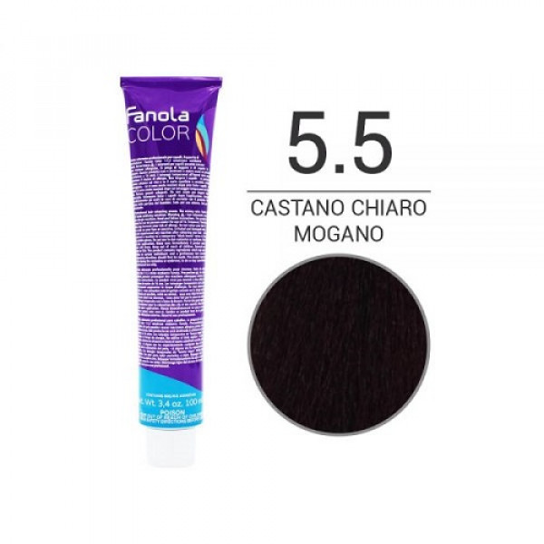 Colorazione in Crema  5.5 castano chiaro mogano- FANOLA - 100ml