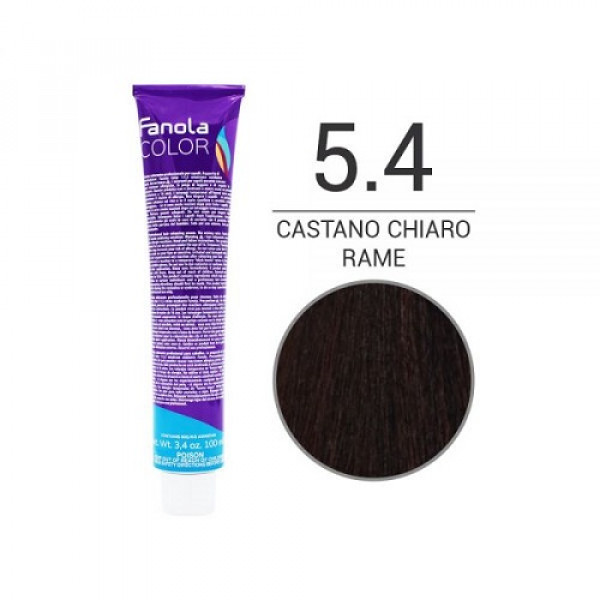  Colorazione in Crema 5.4 castano chiaro rame- FANOLA - 100ml