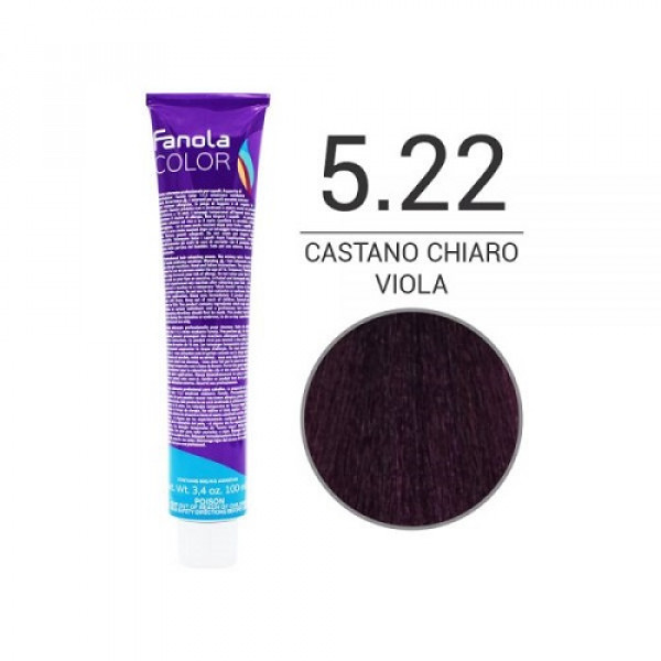 Colorazione in Crema 5.22 castano chiaro viola - FANOLA - 100ml