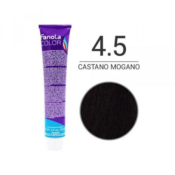  Colorazione in Crema 4.5 castano mogano - FANOLA - 100ml