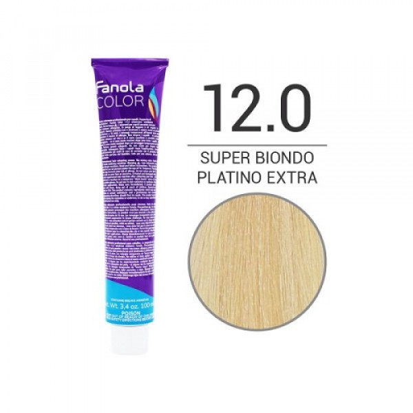 Colorazione in Crema 12.0 super biondo platino extra- FANOLA - 100ml